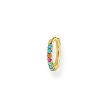 Load image into Gallery viewer, Thomas Sabo Single Hoop Earring Colourful Stones