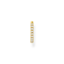 Load image into Gallery viewer, Thomas Sabo Single Hoop Earring White Stones