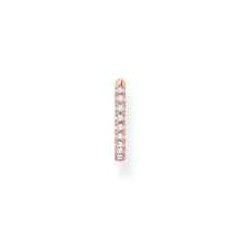 Load image into Gallery viewer, Thomas Sabo Single Hoop Earring White Stones