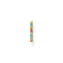 Load image into Gallery viewer, Thomas Sabo Single Hoop Earring Colourful Stones
