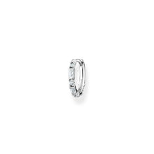 Load image into Gallery viewer, Thomas Sabo Single Hoop Earring Stones Silver