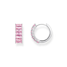 Load image into Gallery viewer, THOMAS SABO Heritage Pink Wide Baguette Earrings