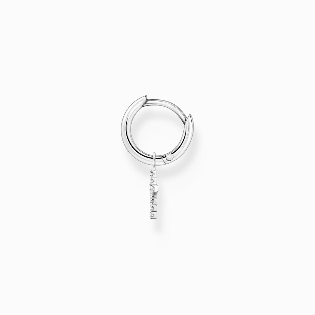 Thomas Sabo Single hoop earring with cross prendant silver