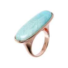 Load image into Gallery viewer, Bronzallure Long Oval Cut Stone Ring
