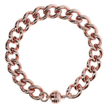 Load image into Gallery viewer, Bronzallure Curb Link Bracelet with Magnetic Clasp