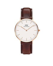 Load image into Gallery viewer, Daniel Wellington Classic 36 Bristol Rose Gold &amp; White Watch