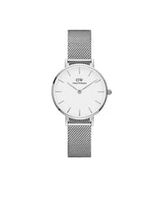 Load image into Gallery viewer, Daniel Wellington Petite 28 Sterling Silver &amp; White Watch