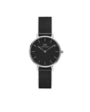 Daniel Wellington Petite 28 Ashfield Silver & Black Watch