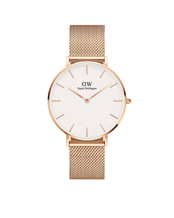 Daniel Wellington Petite 36 Melrose Rose Gold & White Watch