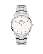 Load image into Gallery viewer, Daniel Wellington Iconic Link 40 Silver &amp; White Watch