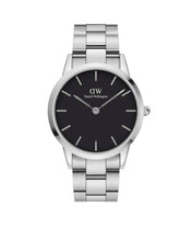 Load image into Gallery viewer, Daniel Wellington Iconic Link 40 Silver &amp; Black Watch