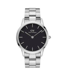 Daniel Wellington Iconic Link 40 Silver & Black Watch