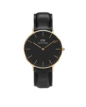 Load image into Gallery viewer, Daniel Wellington Classic 36 Sheffield Gold Black Watch