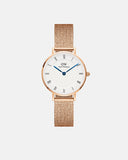 Daniel Wellington Petite Roman Numerals 28 Melrose RG White Watch