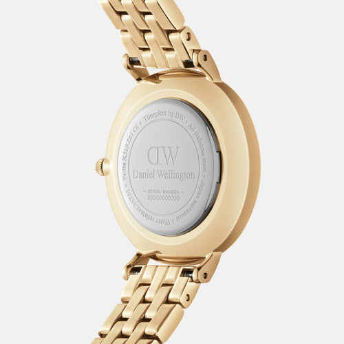 Daniel Wellington Petite Roman Numerals 28 5-Link G White Watch