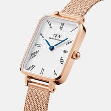 Load image into Gallery viewer, Daniel Wellington Quadro Roman Numerals 20x26 Melrose RG White Watch