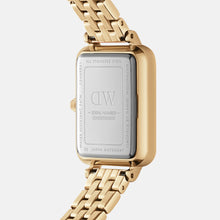 Load image into Gallery viewer, Daniel Wellington Quadro Roman Numerals 20x26 5-Link G White Watch