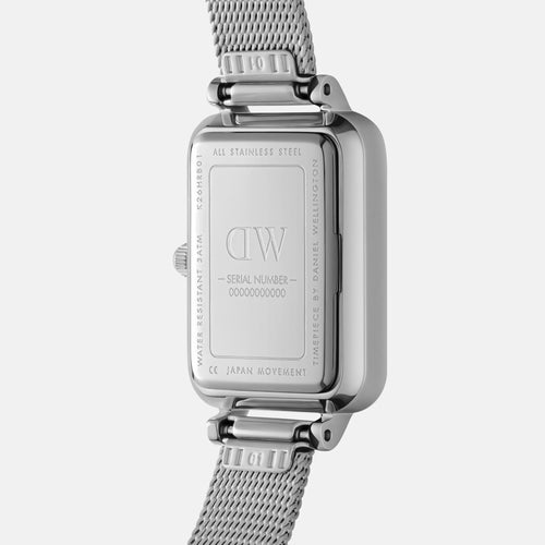 Daniel Wellington Quadro Roman Numerals 20x26 Sterling S White Watch
