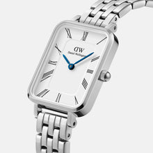 Load image into Gallery viewer, Daniel Wellington Quadro Roman Numerals 20x26 5-Link S White Watch