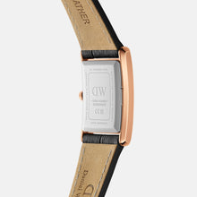 Load image into Gallery viewer, Daniel Wellington Bound 32x22 Black Croc Leather RG White Watch