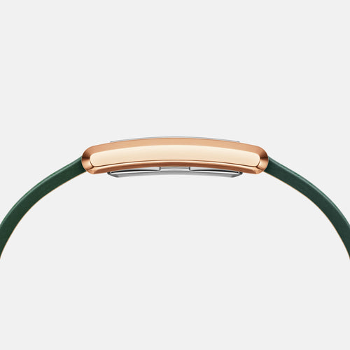 Daniel Wellington Bound 32x22 Green Croc Leather RG Emerald Sunray Watch