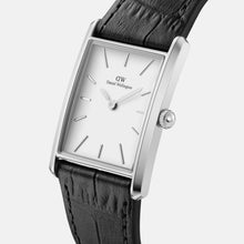 Load image into Gallery viewer, Daniel Wellington Bound 35x24 Black Croc Leather S White Watch