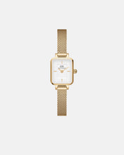 Load image into Gallery viewer, Daniel Wellington Quadro Mini 15x18 Evergold G White Watch