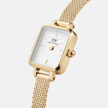Load image into Gallery viewer, Daniel Wellington Quadro Mini 15x18 Evergold G White Watch