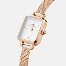 Load image into Gallery viewer, Daniel Wellington Quadro Mini 15x18 Melrose RG White Watch