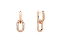 Load image into Gallery viewer, Daniel Wellington Crystal Link Earrings RG