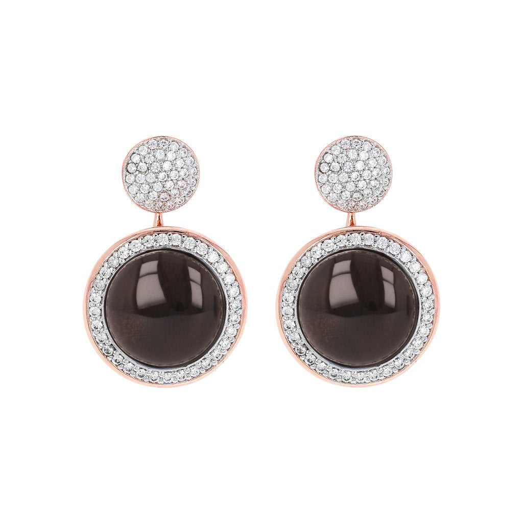 Bronzallure Milanese Drop Stone Earrings