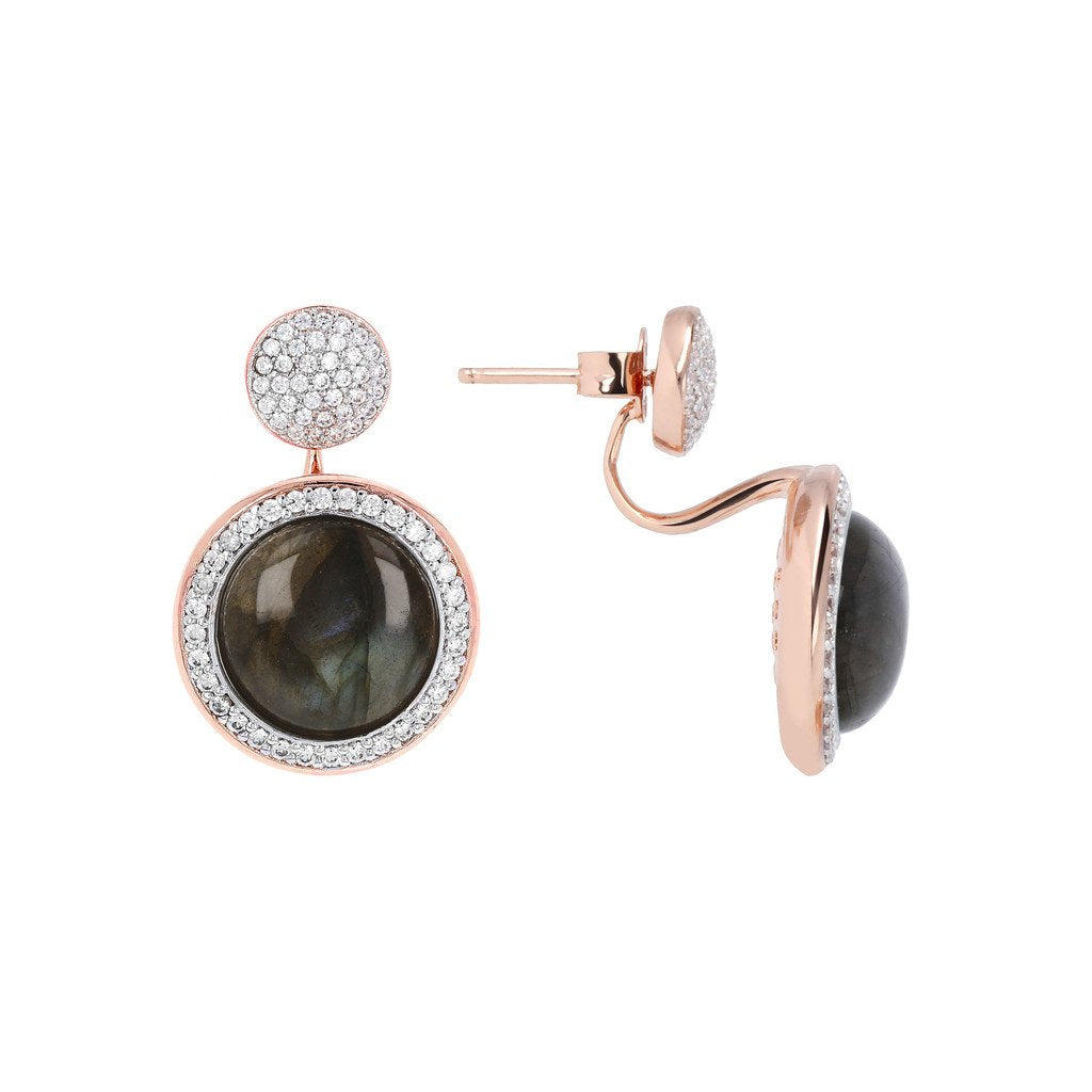 Bronzallure Milanese Drop Stone Earrings