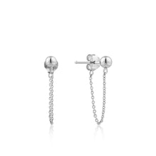 Load image into Gallery viewer, Ania Haie Modern Chain Stud Earrings - Silver