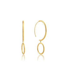 Load image into Gallery viewer, Ania Haie Double Hoop Earrings - Gold