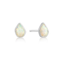 Load image into Gallery viewer, Ania Haie Opal Colour Stud Earrings - Silver