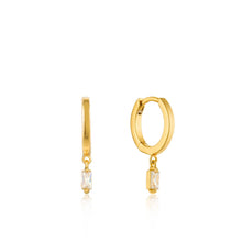 Load image into Gallery viewer, Ania Haie Glow Huggie Hoops - Gold