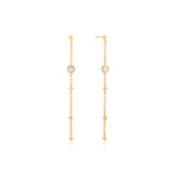 Ania Haie Mother Of Pearl Drop Earrings - Gold