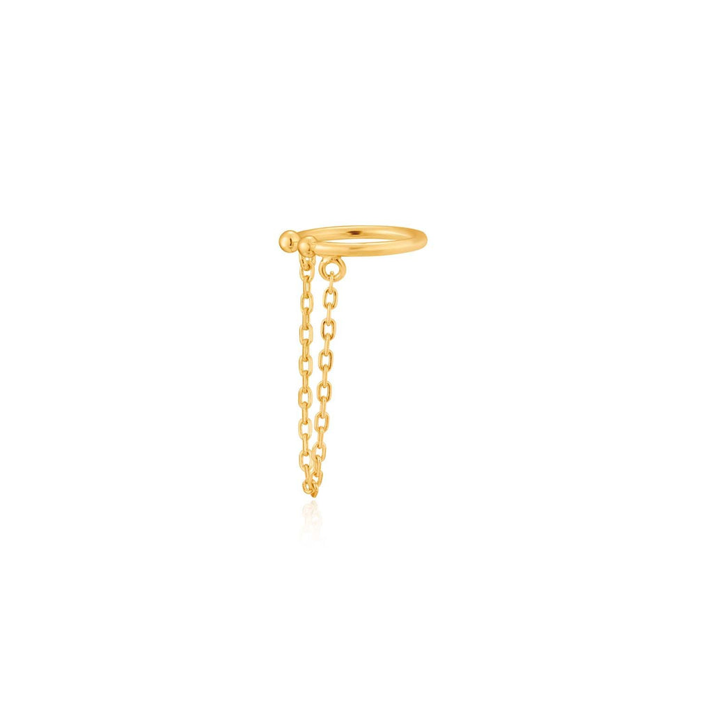 Ania Haie Drop Chain Ear Cuff - Gold