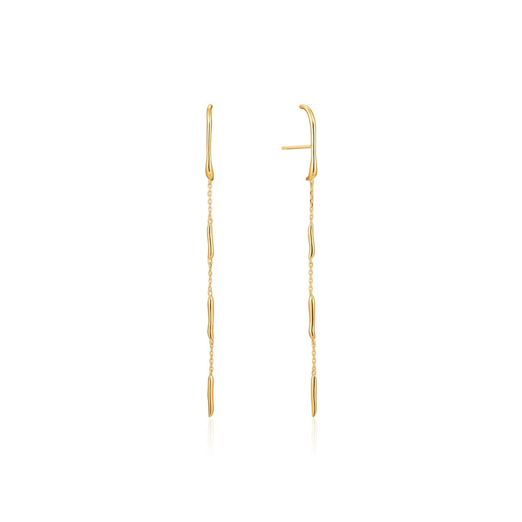 Ania Haie Slinky Drop Earrings  - Gold