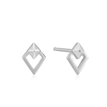 Load image into Gallery viewer, Ania Haie Silver Spike Diamond Stud Earrings