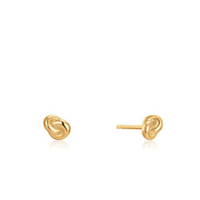 Load image into Gallery viewer, Gold Knot Stud Earrings