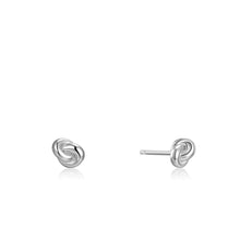 Load image into Gallery viewer, Silver Knot Stud Earrings