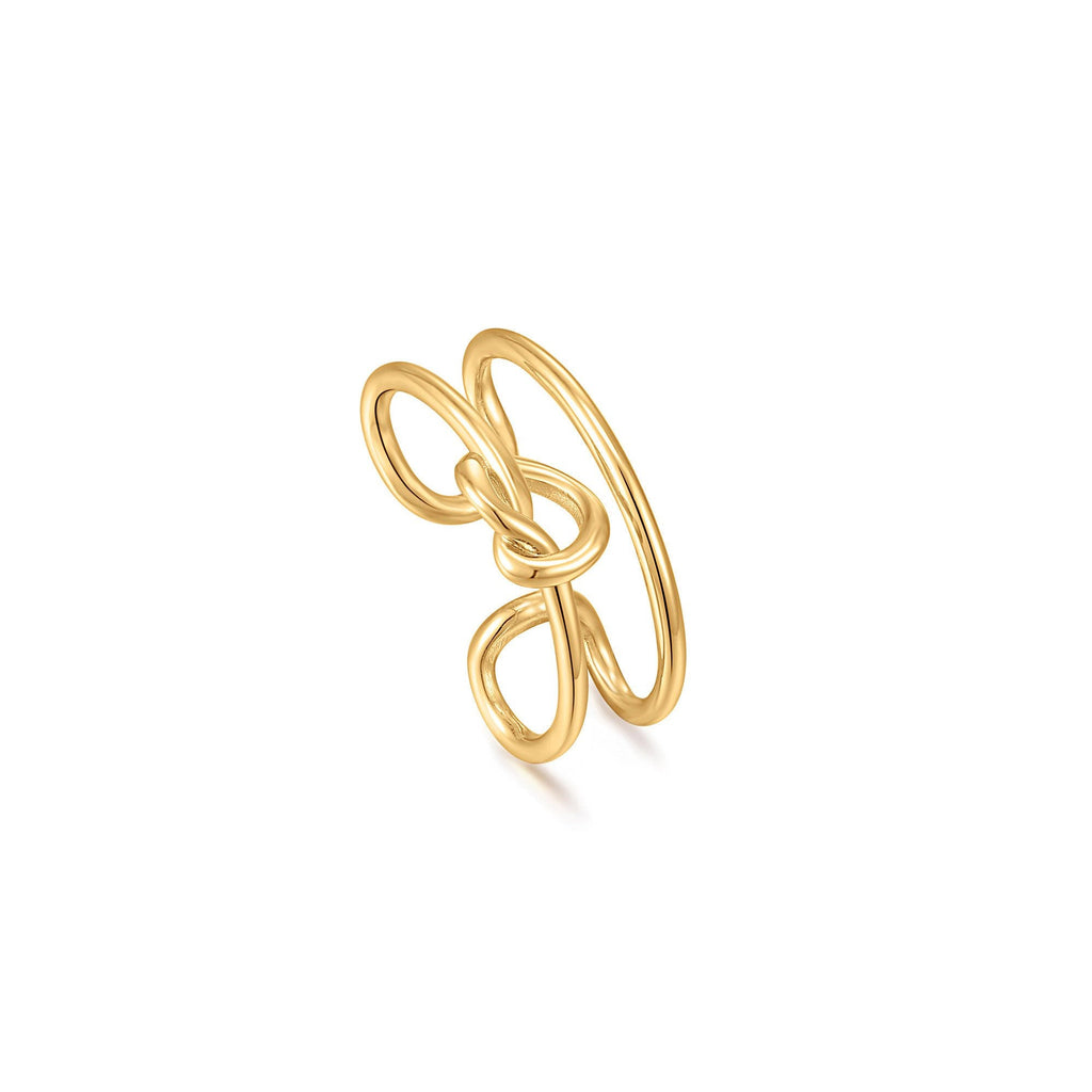 Gold Knot Ear Cuff