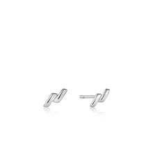 Load image into Gallery viewer, Ania Haie Silver Smooth Twist Stud Earrings