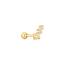 Load image into Gallery viewer, Gold Kyoto Opal Climber Barbell Single Earring