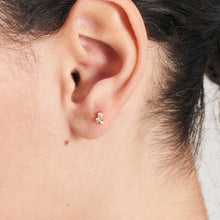 Load image into Gallery viewer, Gold Sparkle Galaxy Barbell Single Earring