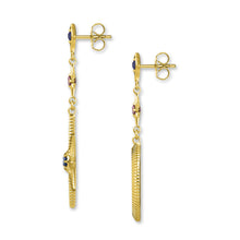 Load image into Gallery viewer, Thomas Sabo Royalty Star &amp; Moon Earrings  - Gold