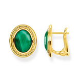 Thomas Sabo Ear Studs Green Stone