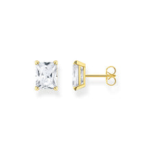 Load image into Gallery viewer, THOMAS SABO Ear studs white stone gold