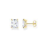 THOMAS SABO Ear studs white stone gold